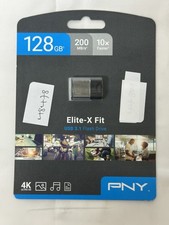 PNY 128GB Elite-X Fit USB 3.1 Flash Drive - 200MB/s Silver 48478
