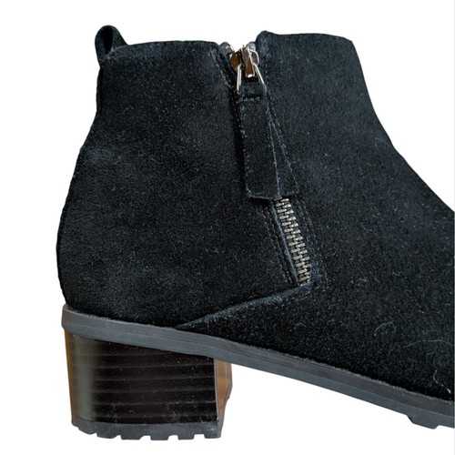 Blondo Samara Suede Waterproof Ankle Bootie Black Size 8 - Picture 6 of 14