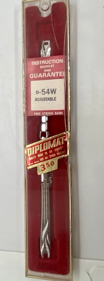 "NUEVO DE COLECCIÓN DIPLOMÁTICO Correa de reloj de lujo para damas Anillo de plata Extremo Cadena de seguridad 5-3/4""L" Foto 2 de 4