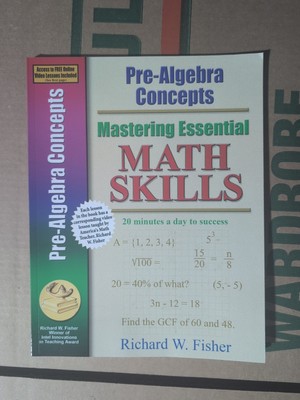 Pre-Algebra Concepts (Mastering Essential Math Skills) - Paperback