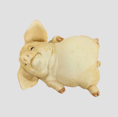 Schwein Modell liegend auf dem Rücken Figur von Grays 1922