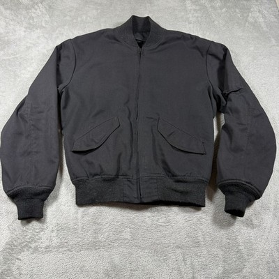 Gibson & Barnes Flight Bomber Jacket Mens Large Black Nomex