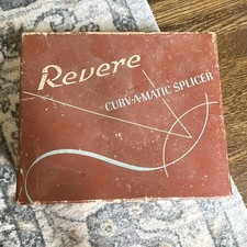 Revere Curv-A-Matic 8mm Film Splicer CA-1156 w/ Kodak Film Cement 1/2 oz