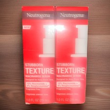 2-Pack Neutrogena Stubborn Texture Resurfacing Face Serum,Niacinamide 1fl.oz Ea