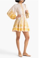 Zimmermann Golden Buttoned Dress Size 1
