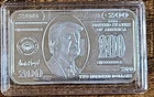 Donald Trump $200 Bill / Note-1 Troy Oz’s.999 Fine Silver Antiqued & Proof Art