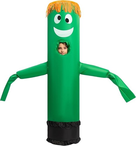 Inflatable Costumes for Kids Air Dancer Tube Man Wavy Arm Guy for Halloween - Picture 13 of 30