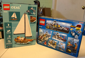 LEGO CITY: Fishing Boat (60147) & Sailboat (40487) Combo Retired rare Sealed Box