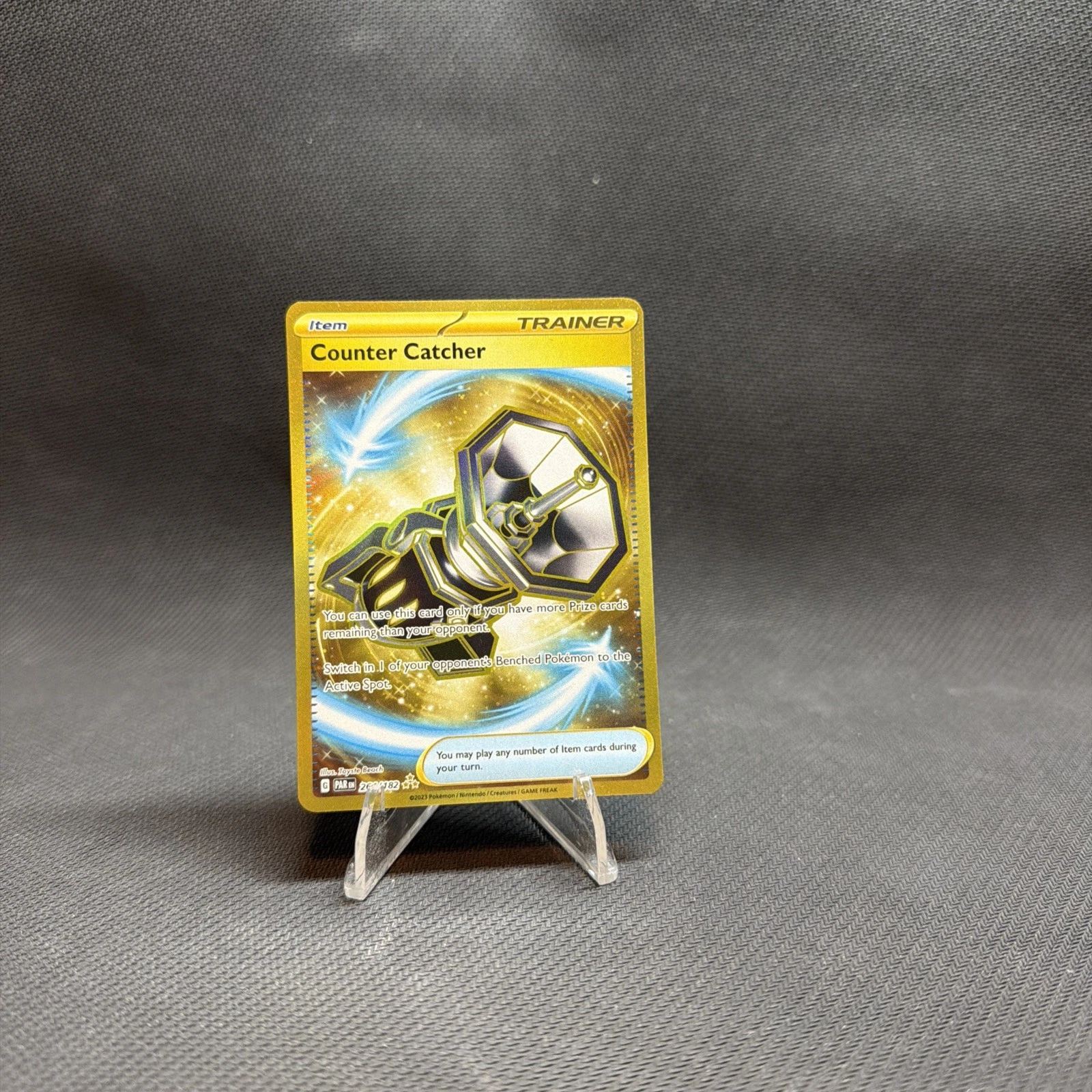 Counter Catcher 264/182 SV04: Paradox Rift Holo Gold Hyper Rare LP