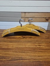Vtg Ann Taylor Wooden Clothes Hangers Lot of 16 Wood Suit Coat Hangers Swivel