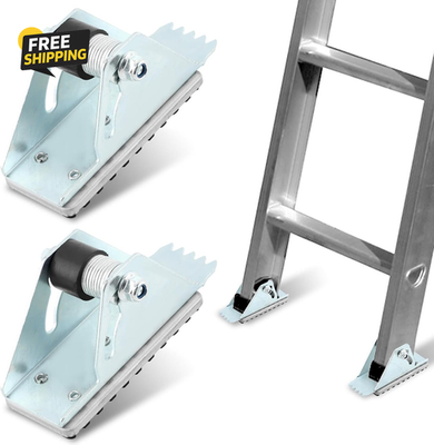 #ad 2 Pack Aluminum Anti Skid Shoe Feet for Extension Ladders Replacement Parts $26.98