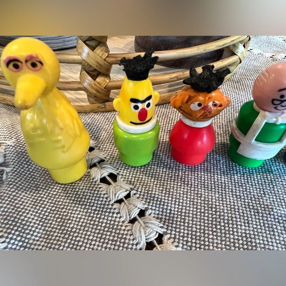 Juego de 7 Little People Fisher Price Plaza Sésamo vintage, ver fotos. Foto 2 de 3