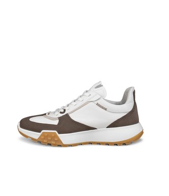 ECCO Men's Retro Sneaker Lace Up Dark Clay White 524914 EU 46 Size 12 - 12.5 US