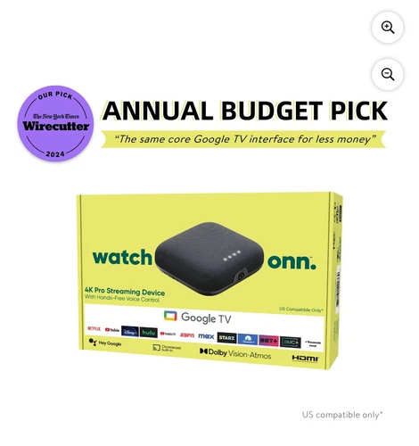 Onn. 4K Pro Streaming Box Google TV 32GB 100135769