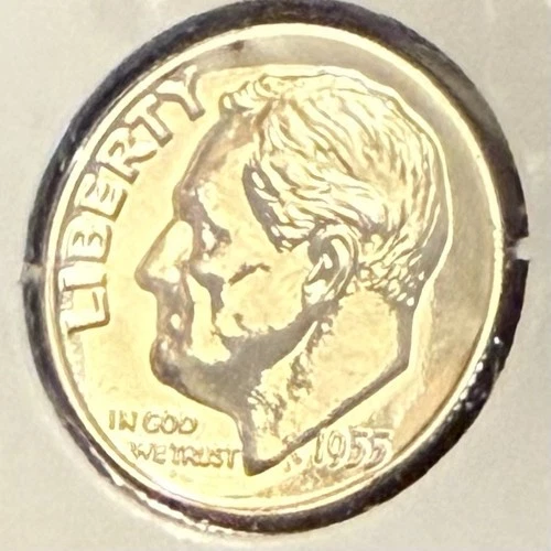 1955 Proof Roosevelt Silver Dime Free Shipping