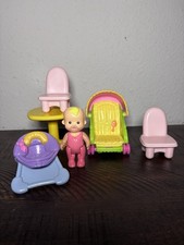 VTG Fisher Price Loving Family My First Dollhouse Lot of 6 Furniture Accessories