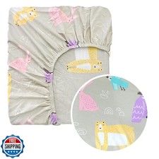 Crib Sheets for Boys Girls, 100 Organic Certified by Global Organic Textile