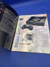 Vintage Sega Saturn Video Game Product Catalog Retail Ad E3 Promo Sonic Rare OOP