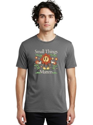 Small-Things-Matters Mens Graphic Tee,100% Cotton,Casual Summer Wear