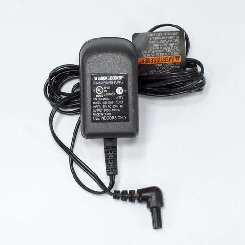 Black & Decker OEM Charger UD-0901 9 Volt 100mA Class 2 Power Supply Wall AC