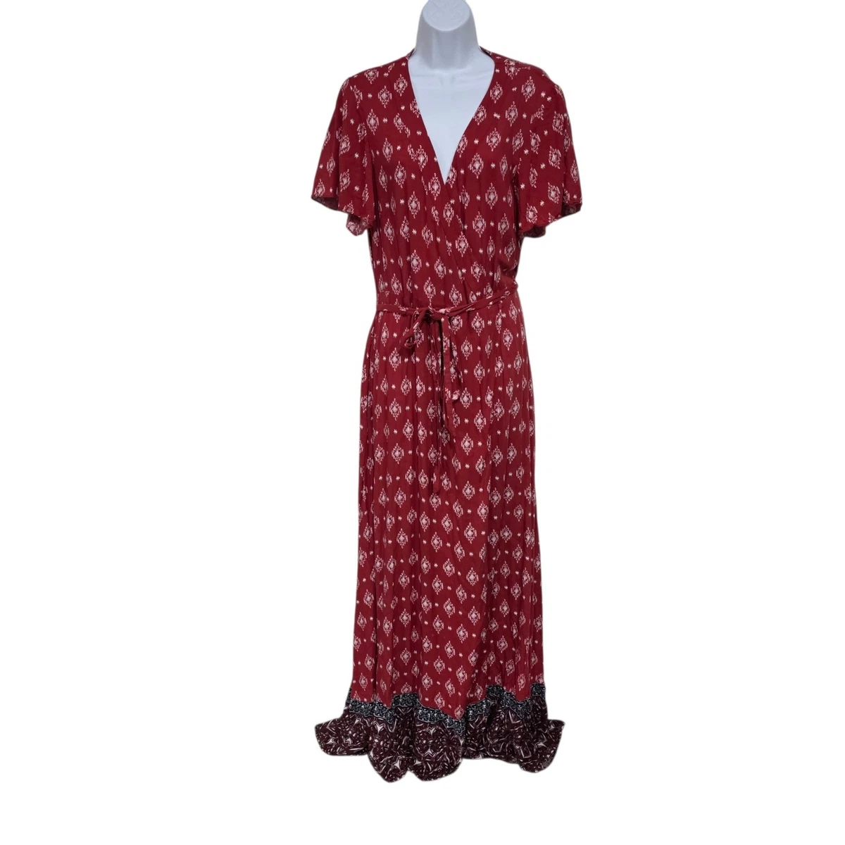 long floral dresses with sleeves Floral V-Neck Long-Sleeve Dress Black / S (US 2)