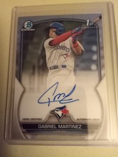 2023 Bowman Chrome Gabriel Martinez AUTOGRAPH #CPA-GMA Rookie baseball card
