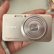 Sony Cyber-shot DSC-W630 Digital Camera Gold 16.1MP CCD 5x Zoom Y2K Tested
