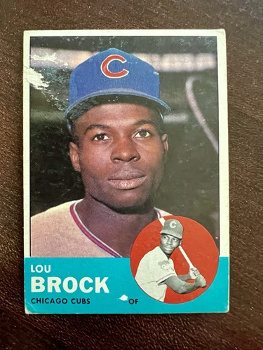 1963 TOPPS #472 LOU BROCK CHICAGO CUBS LOW GRADE⚾️