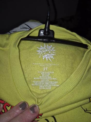 Grinch Crewneck Size 3t - Picture 3 of 3