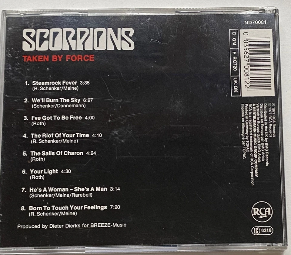 CD Scorpions - Taken By Force - Bild 2 von 2