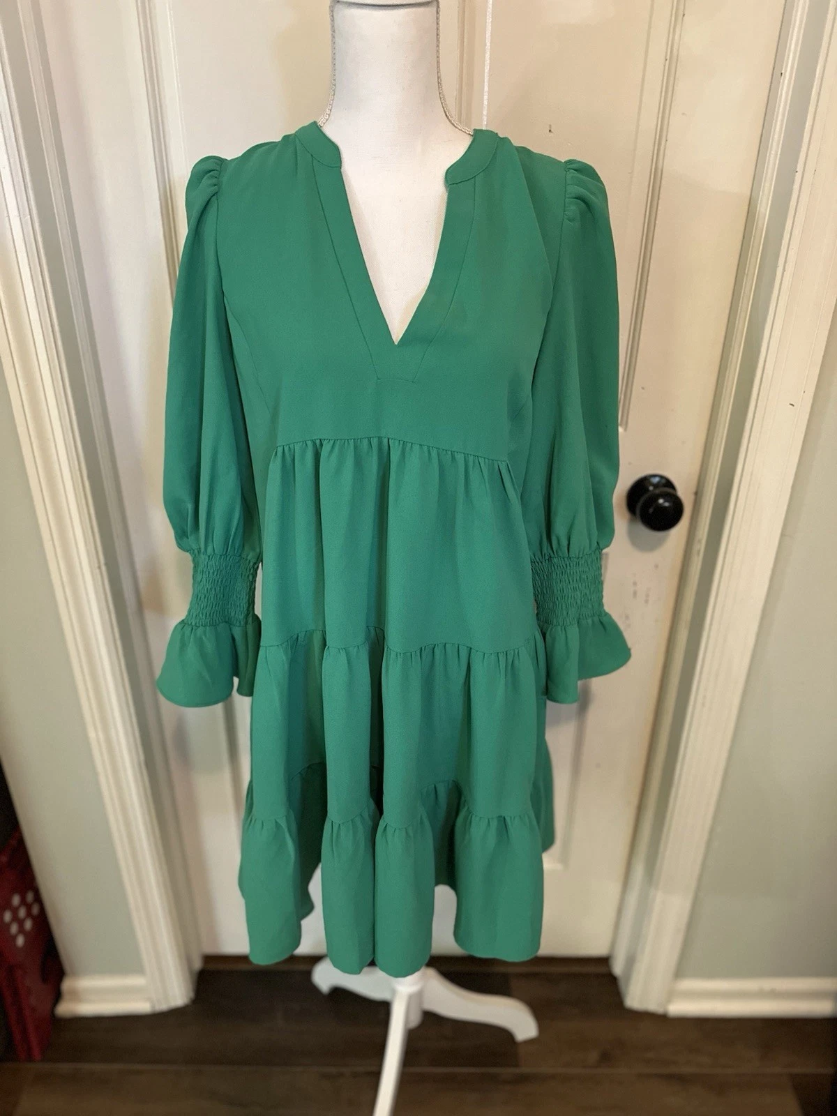 Abito Tuckernuck Pomander Place Crepe Kenzo Swing Dunmore Verde Mini Taglia S