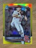 2025 Bowman Draft Liam Doyle Chrome Yellow Refractor 1st #/75 Cardinals