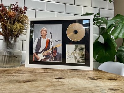 Eric Clapton / Komplett - Clapton / Handsigniertes Foto/Autogramm/ Gerahmt/COA