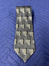 David Taylor Neck Tie 100 Polyester Black Blue Brown