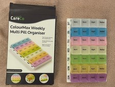 BNWT ‘CARE CO’ COLOUR MAX WEEKLY MULTI PILL ORGANISER