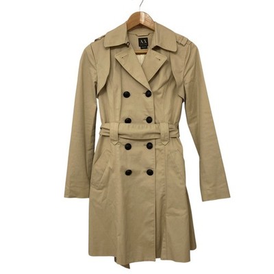ARMANI EXCHANGE trench coat, size XS, beige Women USED