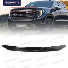 For 2022-2024 GMC Sierra 1500 Gloss Black Front Upper Grille Hood Trim Molding