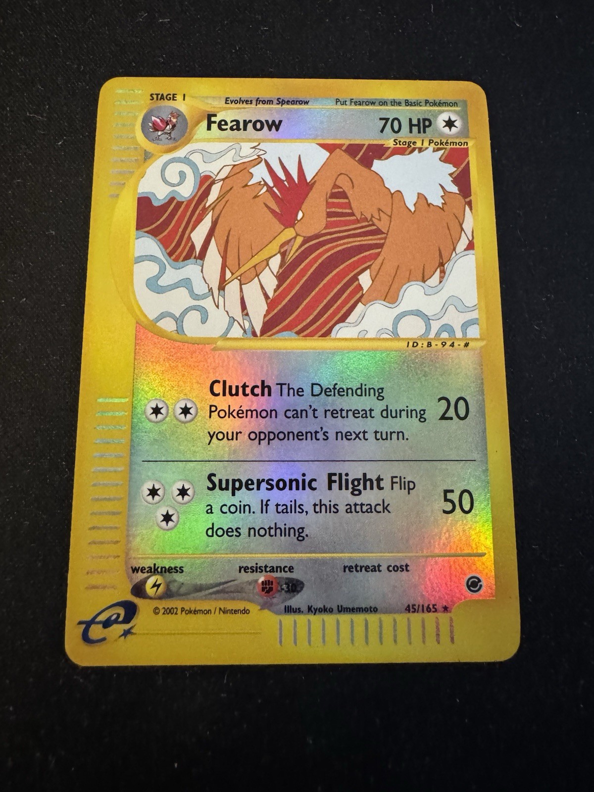 Pokemon FEAROW 11/165 | REVERSE HOLO | Near Mint | Expedition | 2002