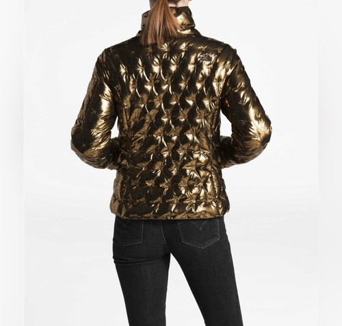 The North Face Women's Holladown Cropped Puffer Jacket Metallic Copper Small - Picture 10 of 11