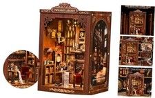DIY Book Nook Kit with LED Lights - Twilight Library - 3D Puzzles for Adults