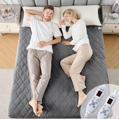 WOOMER Heizdecke Double Size Dual 135 x 150 cm, dunkelgrau 