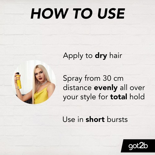 Schwarzkopf got2b Glued Blasting Freeze Haarspray mit ultimativem Halt 300ml, 6er Pack - Bild 2 von 9