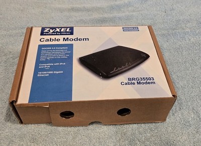ZyXEL BRG-35503 Cable Modem, DOCSIS 3.0, IPv4 & IPv6 compatible - New Open BOX