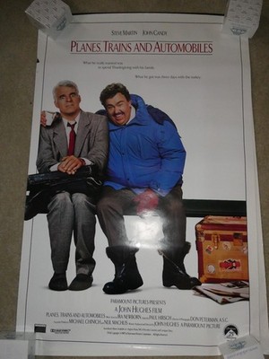 Vintage 1987 Original Movie Theater Poster Planes Trains and Automobiles 40x27''