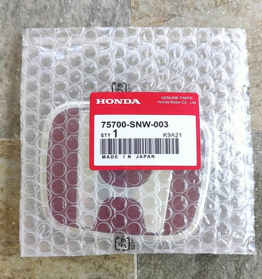 #ad Genuine Honda Parts 75700 SNW 003 Red Emblem Civic 4DR Front Honda Fit JAPAN $39.99