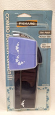 NEW Fiskars 2 in 1 Punch Combo Border Corner Scrapbooking "Framed In Love"