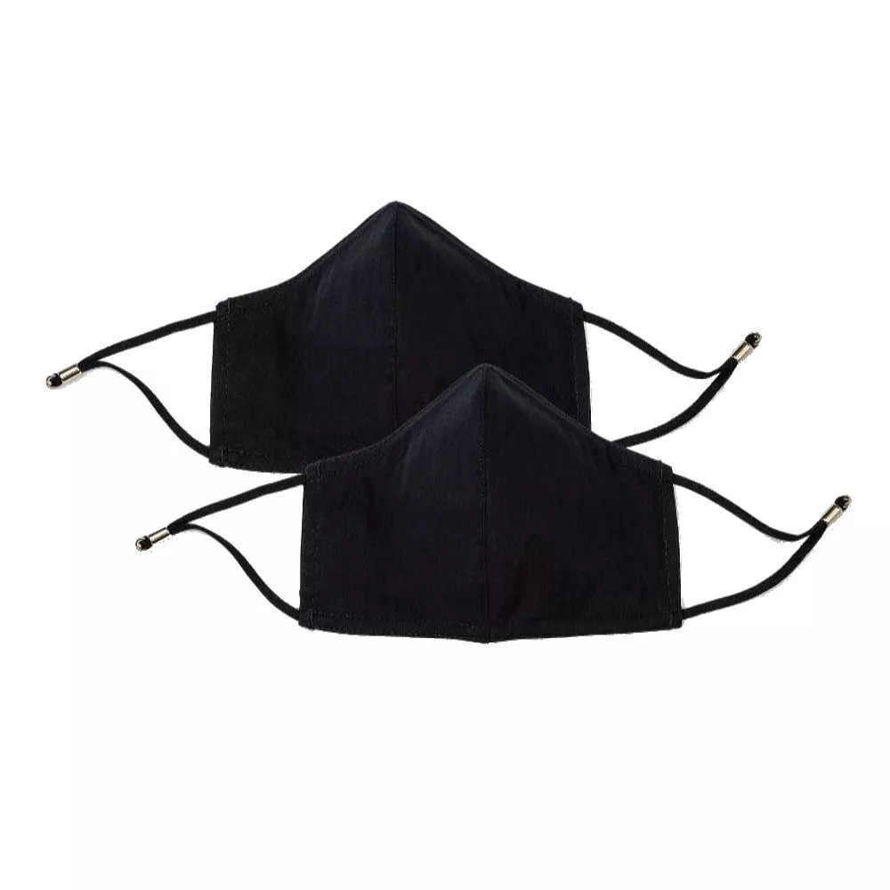 Универсальная женская маска из регулируемой 3-слойной ткани с резьбой 2pk для лица - Черный 2190₽