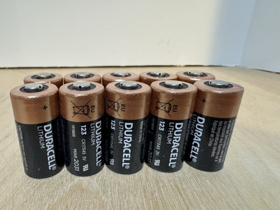 #ad #ad Duracell CR123A 3V Lithium Battery 10 Count March 2031 Open Box NEW $19.95