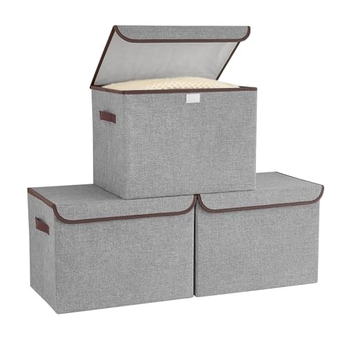 Bagnizer Fabric Storage Boxes with Lids &  Assorted colors , sizes 