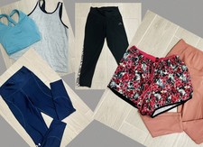 Underarmor And More Womens workout clothes 6 piece Top/Leggings/Shorts lot